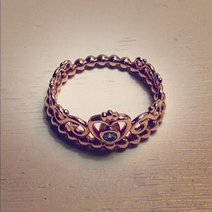 👑Authentic Pandora Princess Tiara Ring - Size 7